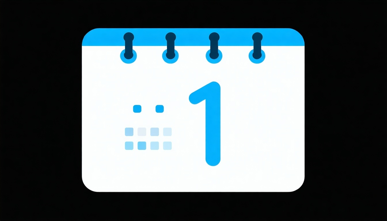 Calendar and digital meeting icon