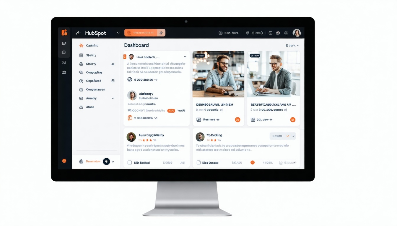 HubSpot dashboard with AI content tools