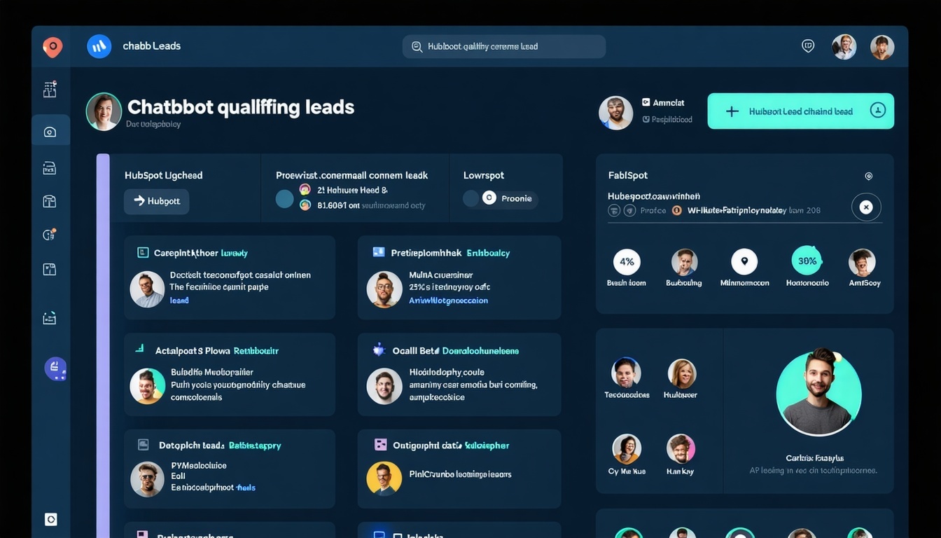 AI chatbot qualifying leads in HubSpot dashboard